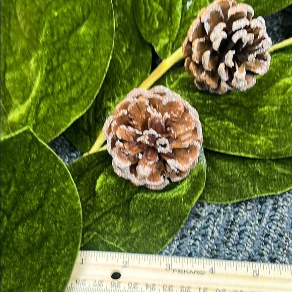 Green Leaf and Pinecone Wreath - Picture 4 of 5